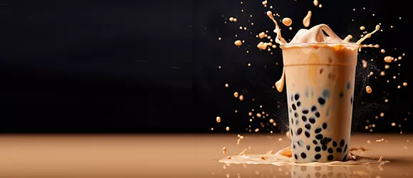 Brown sugar flavor pearl milk tea