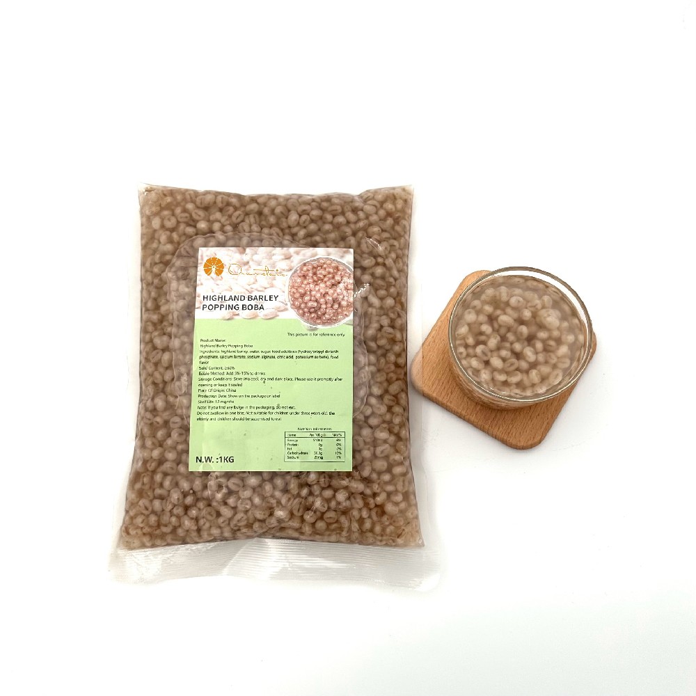 Hulless barley Popping Boba