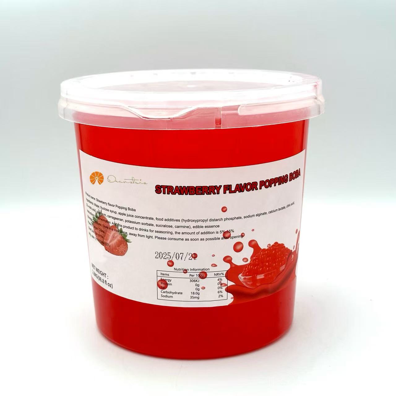 Strawberry Popping Boba