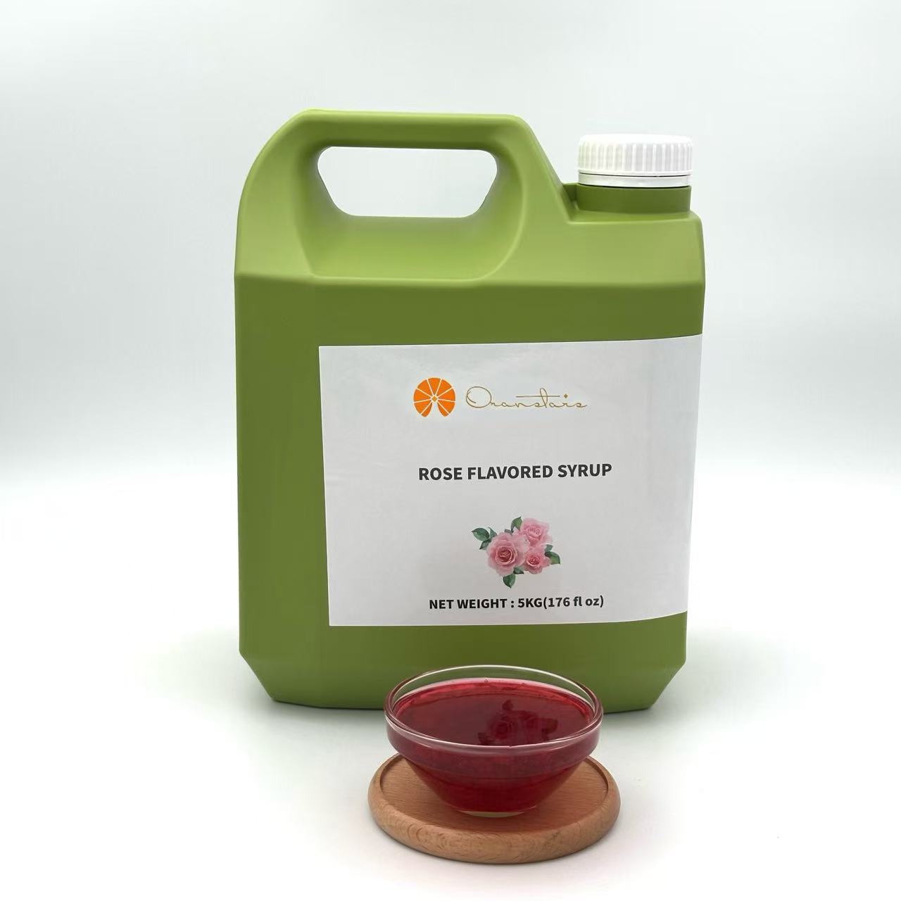 Rose Syrup (with flower)