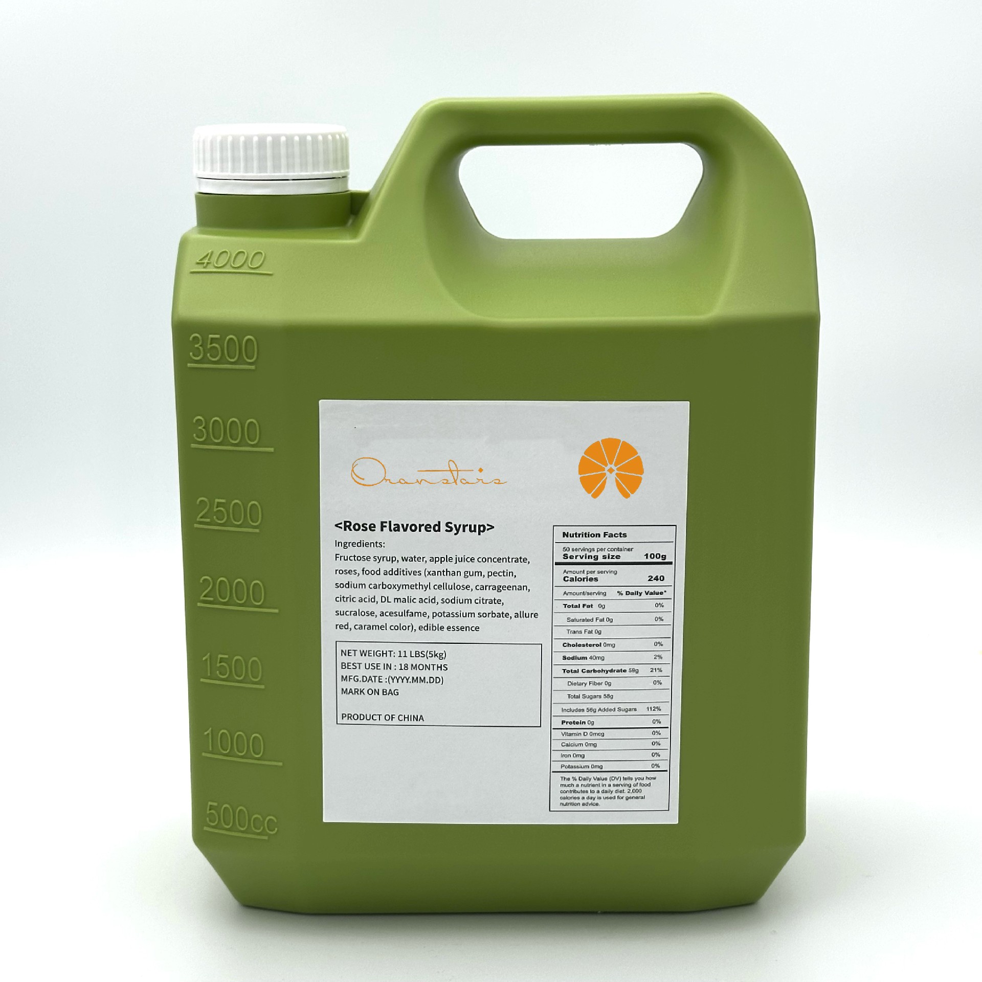 Rose Syrup (with flower)