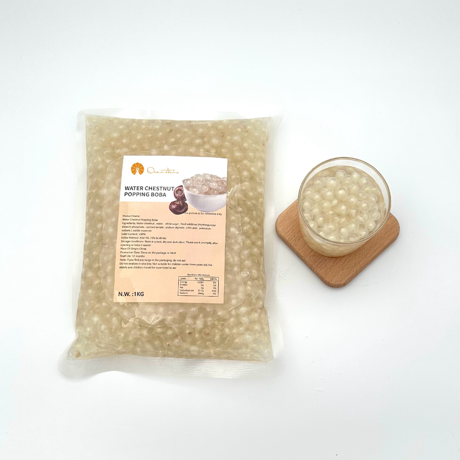 Water Chestnut Juicy Popping Boba